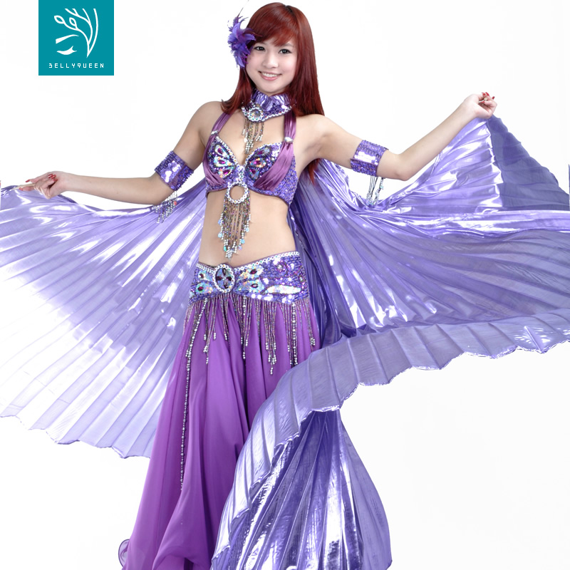 360 Closed Back Dancewear Polyester Belly Dance Isis Wing For Ladies More Colors